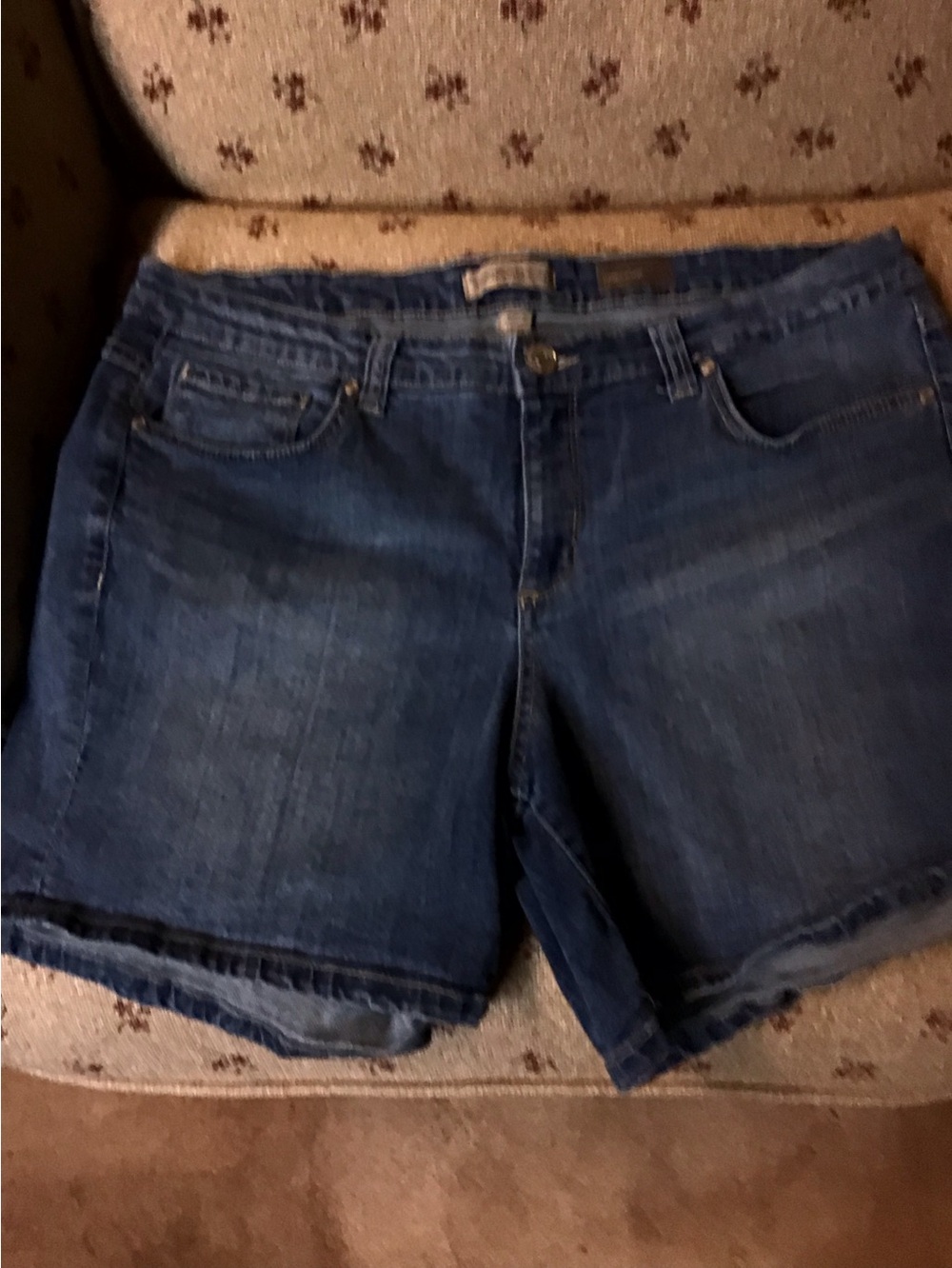 Denim Mid-Blue Women's Shorts -vintage America